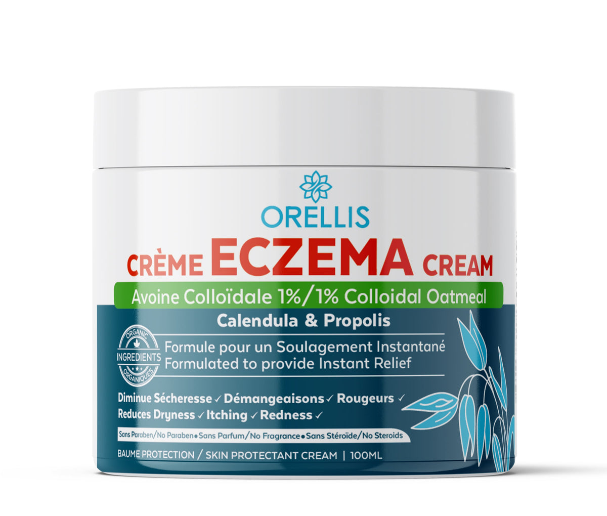 Orellis Natural Skin Repair Cream With Colloidal Oatmeal 100ml