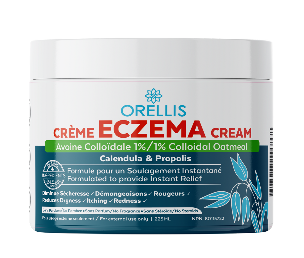 Orellis Natural Skin Repair Cream With Colloidal Oatmeal 250ml