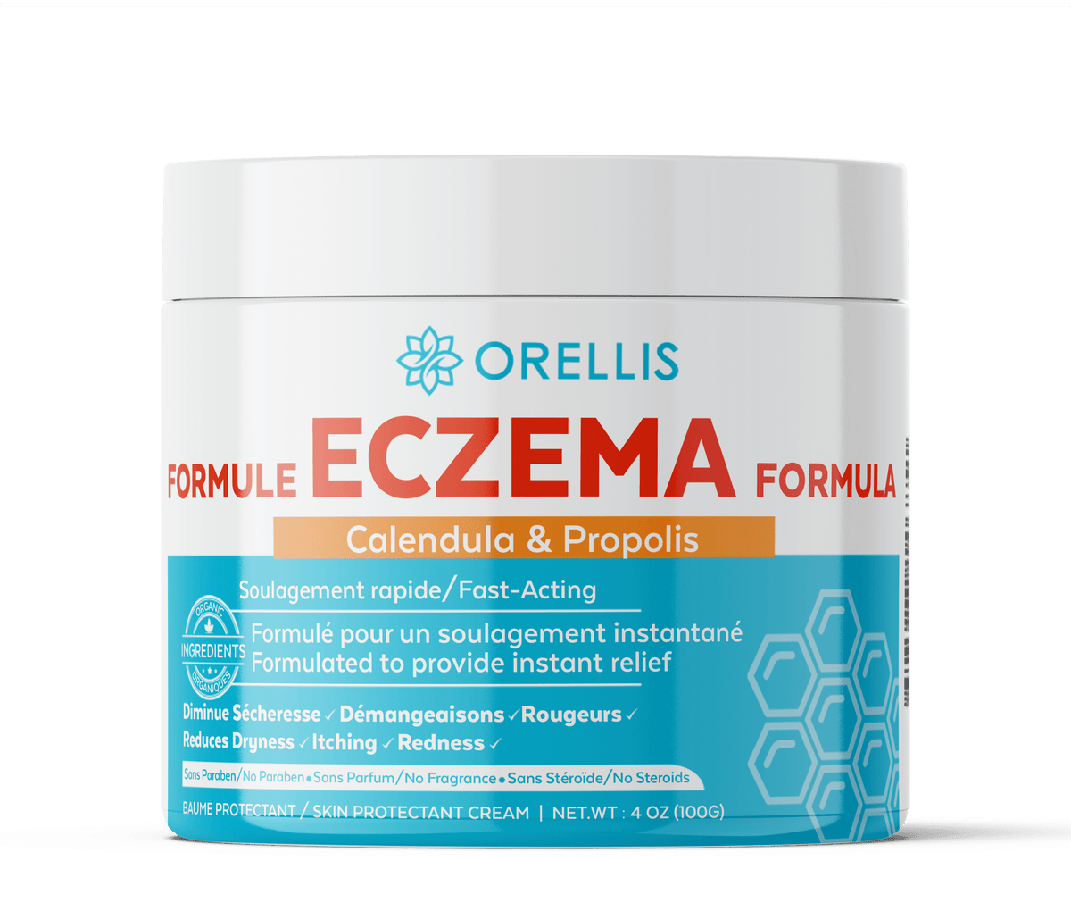 Orellis Natural Eczema Relief Cream 100ml | Orellis